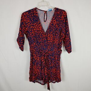 Escapada Living Womens  Naomi Romper Short Sleeve
